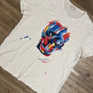 Alexander McQueen Skull printed jersey T-shirt.